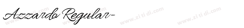 Azzardo Regular字体转换